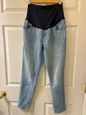 Old Navy Full Panel Wow Skinny Maternity Jeans, light blue, size 8